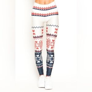 Goldsheep Fireside Leggings Winter Holiday Festive Layering Made USA